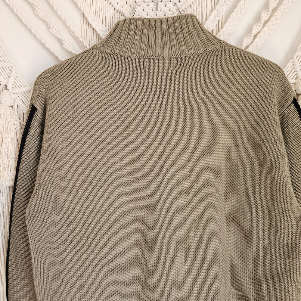 Vintage Obermeyer Ski Sweater Reindeer Knit Wool Blend Mock Neck Nordic Womens L - Picture 7 of 7